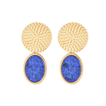 Afbeelding in Gallery-weergave laden, Natika lapis lazuli oorbellen