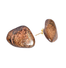 Afbeelding in Gallery-weergave laden, Bronziet studs oorbellen