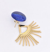 Afbeelding in Gallery-weergave laden, Rmoosh Lapis lazuli 2 in 1 oorbellen