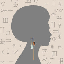 Afbeelding in Gallery-weergave laden, Shalashil combi stenen oorbellen