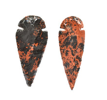 Afbeelding in Gallery-weergave laden, LIMITED Mahonie obsidiaan asymmetrische oorbellen