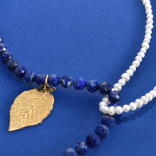 Afbeelding in Gallery-weergave laden, Inanna bloom – parel lapis lazuli ketting