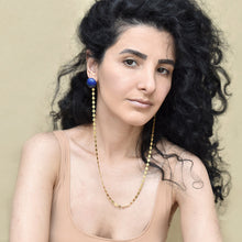 Afbeelding in Gallery-weergave laden, 2 in 1 verbonden oorbellen met combi stenen