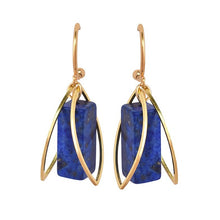 Afbeelding in Gallery-weergave laden, Alas lapis lazuli oorbellen - Puabi.nl