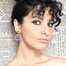 Afbeelding in Gallery-weergave laden, Amethist oorbellen - Shetla
