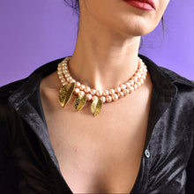 Afbeelding in Gallery-weergave laden, Aurora pearl – gelaagde roze parelketting
